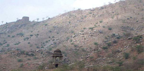 Bare hillsides - deforestation and erosion